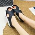thumbnail image 4 of Verano Color sólido Suave antideslizante Mujer Cuña Columpio Zapato Mujer Zapato Flip Flop Wmkox8yii  shjk2032, 4 of 6