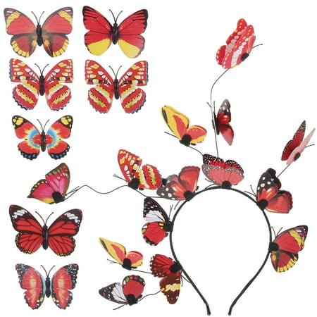 

1 Set Butterflies Hairband Butterflies Hair Clips Women Butterflies Hair Accessories