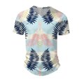 thumbnail image 5 of Summer Men's Popular T-shirt Printed V-neck Short Sleeved T-shirt 3XL, 5 of 5