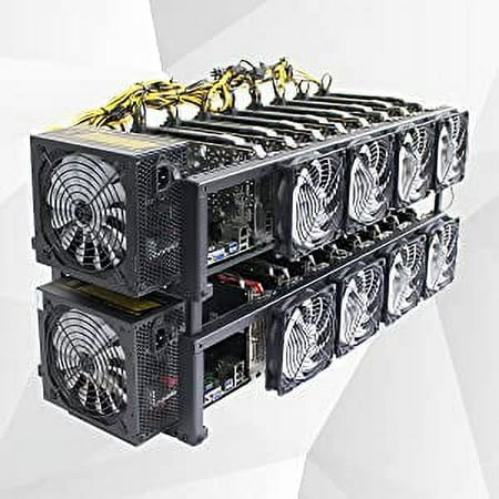 GPU MINING - 8 card Crypto Mining Rig - Ethereum - Cryptocurrency mining - Doge, Shibu, Ravencoin, Litecoin