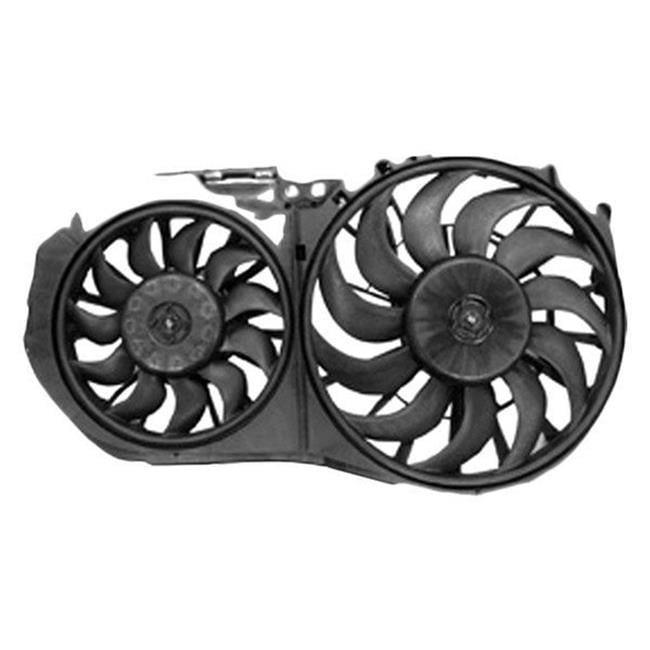 Dual Radiator & Condenser Cooling Fan Assembly for 02-08 Audi A4 1.8/2.0L