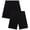 Black/Black, variant on Boys Athletic Shorts - 2 Pack Performance Mesh Jersey Gym Shorts with Elastic Waistband (8-16)