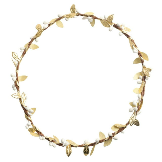 Flor Bohemia Hojas Guirnalda Banda Para El Cabello En La Frente Corona De Playa Oro Sunnimix Guirnalda de la frente de la boda