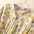 thumbnail image 6 of DHFJKG Bohemian Maxi Dresses For Women Summer Floral Shirt Dress Half Sleeve Button Down Loose Fit Flowy A-Line Sundress Beach Soft Dresses, 6 of 7