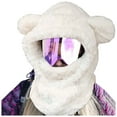 thumbnail image 4 of Fgnfyis Thermal Hooded Winter Face for Skiing Cold Weather Windproof White M, 4 of 6