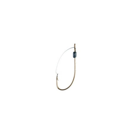 925 Sterling Silver Fish Hook - Eagle Claw Weedless Baitholder 2-Slice Non-Offset Hook, Bronze