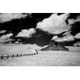 thumbnail image 2 of Eggers, Terry 18x13 Black Ornate Wood Framed with Double Matting Museum Art Print Titled - USA-Palouse Country-Washington State-Infrared Palouse fields and barn, 2 of 4