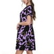 thumbnail image 2 of Balery Cartoon Black Cats Vestidos sueltos de manga corta para mujer, vestidos de verano 2025, vestidos casuales de corte A con vuelo., 2 of 6