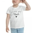 thumbnail image 3 of I Love My Uncle Cute Toddler Tshirts for Boys Girls (White, Youth XL), 3 of 5
