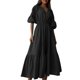 thumbnail image 3 of SAYOO Vestido de verano de mujer, vestido de moda de cuello V de color sólido y esponjoso SAYOO moda, 3 of 4