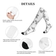 thumbnail image 5 of Lsque Antenna Icon Pattern Sport Compression Socks for Men & Women 15-20 mmHg Knee High Nurse Pregnant Running Medical and Travel Athletic, 5 of 6