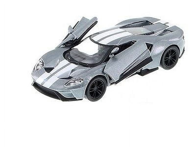 SET OF 4 : New 5" Kinsmart 2017 Ford GT w Stripes 1:38 Diecast Model Toy Car