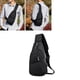 thumbnail image 5 of Riñonera para hombre, elegante, negra, gruesa, tela Oxford, poliéster, puerto USB externo, riñonera para viajes al aire libre y citas YUNYI BRAND  Deportes, 5 of 8