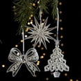 thumbnail image 1 of Colgante Navideño de Cristal Acrílico para Árbol de Navidad | Decoración Navideña para El Hogar | Acrílico Transparente | 12 X 12 Cm | 31 G | Regalo Exquisito, 1 of 7