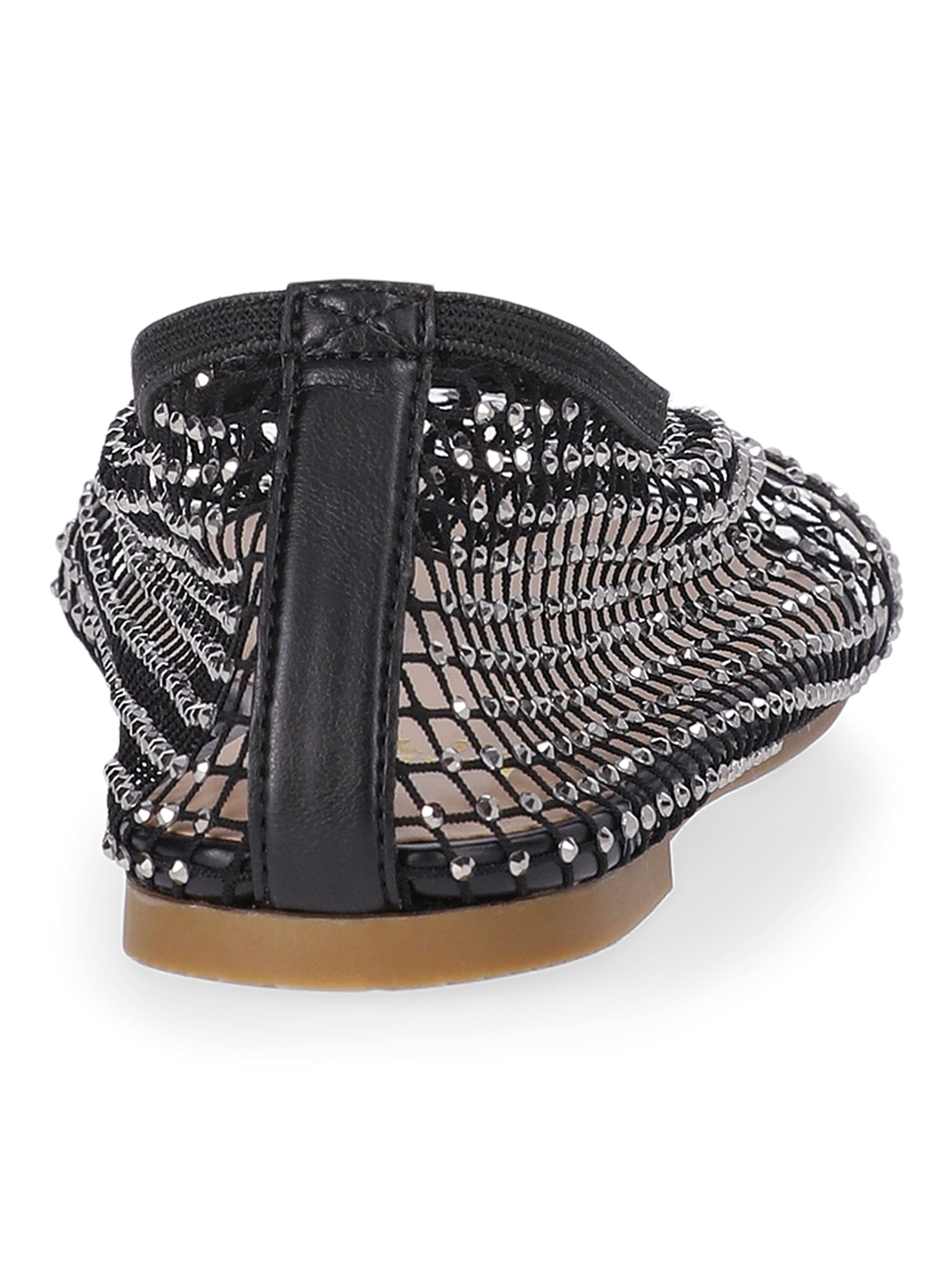 Madden NYC Women's Studded Mesh Flat Shoes