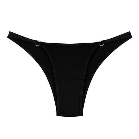 Akiihool Womens Plus Size Underwear Womens Underwear Cotton Panties for Women Underpants Briefs Lace Bikini (Black S)