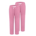 thumbnail image 2 of QASIEATN 2 PC Women's Casual Sport Pants Fashion Solid Pocket Sweatpants for Women Jogger Trousers, 2 of 5