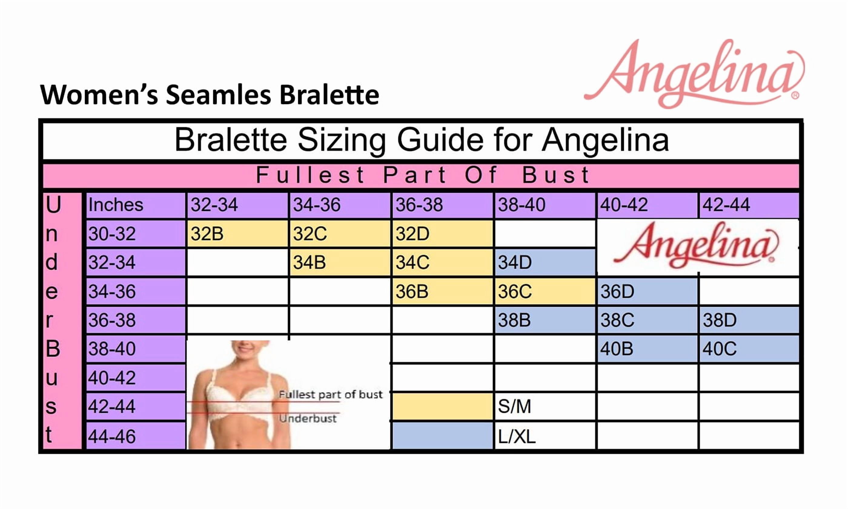 Angelina Wire-Free Seamless Classic U-Back Bralettes (6-Pack)