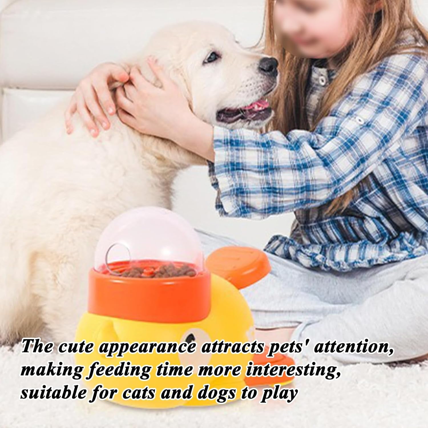 Cat Treat Slot Machine, Cat Slot Machine Treat Dispenser, Interactive Duck Frenchie Toy, Cats Puzzle Treat Dispenser, Duck Feeder Puzzle Toy for Dogs & Cats, Interactive Slow Feeder Toy
