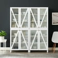 thumbnail image 5 of Crosley Furniture Cassai 2-Piece MDF Wood and Glass Storage Pantry Set in White, 5 of 17