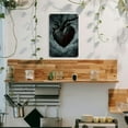 thumbnail image 4 of Gothic Victorian Anatomical Heart Metal Tin Sign - Black & Golden Wall Art for Home, Cafe, Bar, Garage Decor - Ready to Hang, 8x12 Inch Iron Gothic Dark Academia Inspired Artwork, Gothic Home Decor, 4 of 8