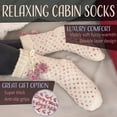 thumbnail image 4 of BambooMN Thermal Fuzzy Fleece-Lined Non-Slip Cabin Crew Socks - Assortment A - Extra Large - 3 Pairs, 4 of 5