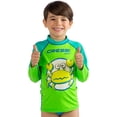thumbnail image 2 of Cressi Green Pequeno Boys Kids UV UPF+50 Sun Protective Crab Rash Guard, XL, 2 of 4