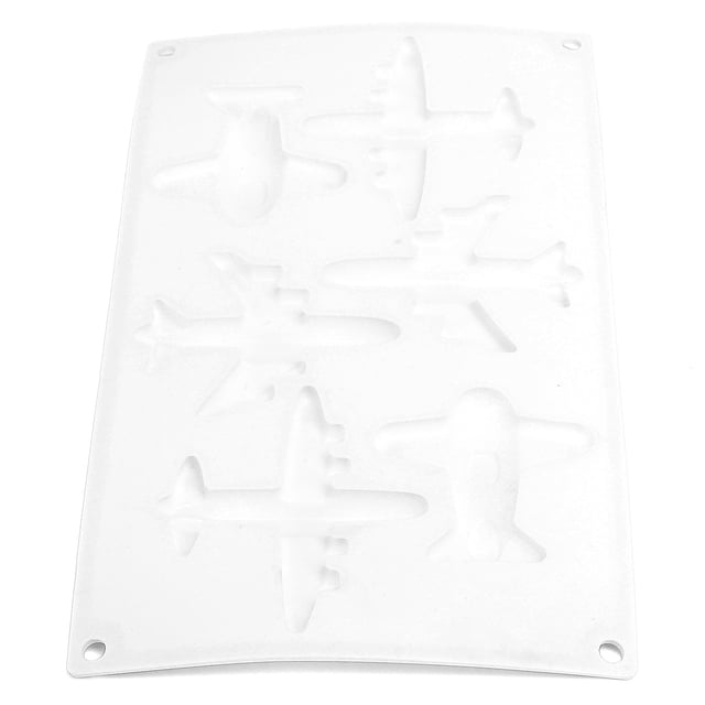 Molde Con Forma De Avión De 6 Rejillas, Molde Decorativo De Silicona Para Hornear Pasteles De Chocolate Para Cocina Y Hogar