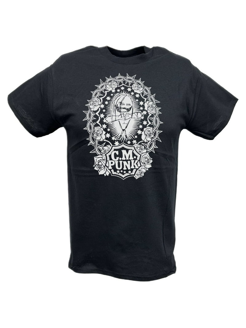 CM Punk SES Straight Edge Society Men's Black T-shirt, 3XL