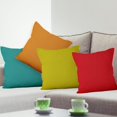 thumbnail image 2 of LAICAIW Pillow Covers 16x16 Inch, Red Green Yellow and Blue Modern Decorative Sofa Pillow Covers Square Cotton Linen Couch Pillow Cases for Home Decor, Set of 4 (No Insert Included), 2 of 7