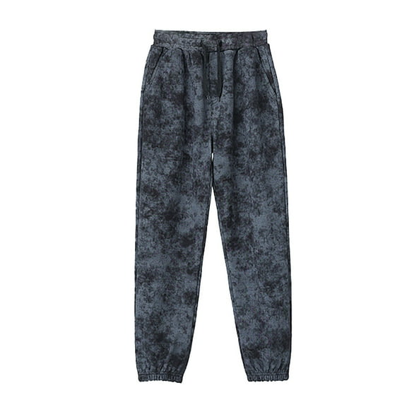 Generic Autumn and Winter Children's Boys GirlsTracksuit Pants Big Children Border Batik Sweatpants Matching Pants Athletic Sports Pants for Kids(4-5 Years,Black)