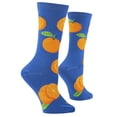 thumbnail image 3 of Cool Socks Oranges Fun Fruit Print Novelty Crew Socks for Women, 3 of 6