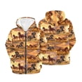 thumbnail image 6 of chaqlin Horse Zip up Hoodies for Girls Boys Size 8-10 Trendy Y2K Hoodie Sweatshirts Casual Long Sleeve Hooded Coat Kids Sweater Top with Pockets, 6 of 7