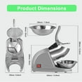 thumbnail image 2 of Ice Crusher Ice Shaver 3 Blades with Ice Pick 286lbs/hr Snow Cone Machine 380W Shaved Ice Machine 2000rpm Food-grade Stainless Steel Ice Shaved Machine 110V Snow Cone Maker for Home Commercial, 2 of 5