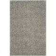 thumbnail image 4 of SAFAVIEH Santa Monica Chelsey Solid Shag Area Rug, Silver, 6'7" x 6'7" Square, 4 of 8