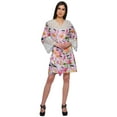 thumbnail image 3 of Moomaya Printed Robe For Girls Cotton Plus Size Nightwear Summer Bathrobes, 3 of 6