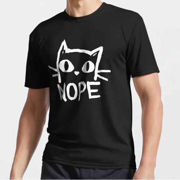 ANUNSHIRT Nope Funny Cat T-Shirt Unisex S-5XL Hot Trending Shirt, Vintage Birthday Gift