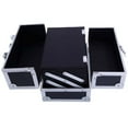 thumbnail image 2 of Women Professional Aluminum Makeup Box Portable Travel Jewelry Train Case Multi Tiers Cosmetic Organizer, 2 of 9
