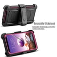 thumbnail image 2 of Mignova LG Stylo 4 case, heavy-duty shock-proof body protection rugged hybrid case with swivel belt clip and bracket for LG Stylo 4 case 2018(Pink), 2 of 8