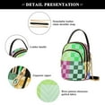 thumbnail image 4 of joogoo Women Multicolor Checkered-a3 Chain Crossbody Bags Shoulder Handbag Phone Purse, 4 of 5