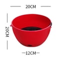 thumbnail image 4 of Coofit Planteur Suspendu en Résine Décorative Panier Suspendu Pot de Fleurs pour Balcon, 4 of 10