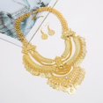 thumbnail image 5 of Fashion Vintage Bib Necklace Bohemia Statement Coin Necklace and Earrings Punk Ethnic Style Jewelry Sets for Women, 5 of 11
