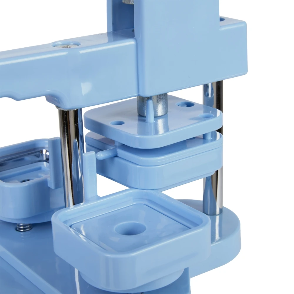 50x50mm Square Button Maker Machine with 100Pcs Materials DIY Manual Press Badge Punch ,Beginner-Friendly