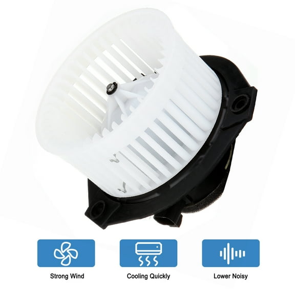 HVAC Plastic Heater Blower Motor w/Fan Cage ECCPP fit for 2002-2009 for Chevrolet Trailblazer 2002-2009 for GMC Envoy 2005-2009 for Saab 9-7x