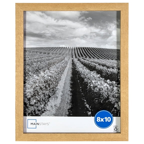 Mainstays – 8x10 Picture Frame – Wood Tone Gallery Linear Program Tabletop & Wall Photo Frame