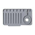 thumbnail image 1 of Bandeja de drenaje Fregadero de la almohadilla de drenaje Pendiente sin deslizamiento Silicona fácil de limpiar los gadgets resistentes manija del Gris, 1 of 8