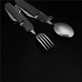 thumbnail image 3 of Vajilla para acampar Toystoory utensilios de cocina desmontables acero inoxidable azul, 3 of 6
