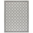 thumbnail image 7 of SAFAVIEH Courtyard Claudia Geometric Indoor/Outdoor Area Rug, Light Grey/Black, 6'7" x 6'7" Square, 7 of 7