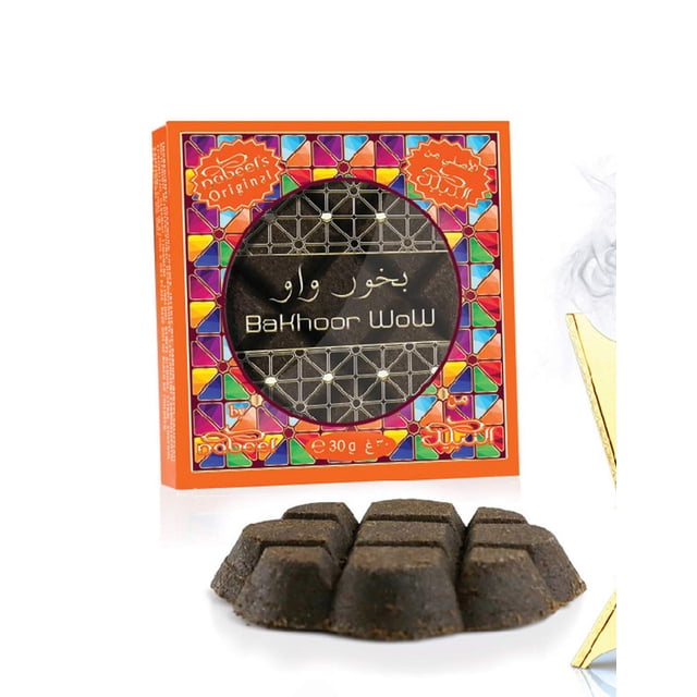 Perfume Nabeel Perfumes Bakhoor Wow, incienso sólido, 30 g, unisex