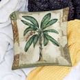 thumbnail image 3 of Tropical Palm Tree Throw Pillow Covers 20 x 20 Inch Summer Outdoor Green Leaves Decorative Pillow Cases Polyester Linen Cushion Covers for Couch Sofa Home Decor Set of 4, 3 of 7